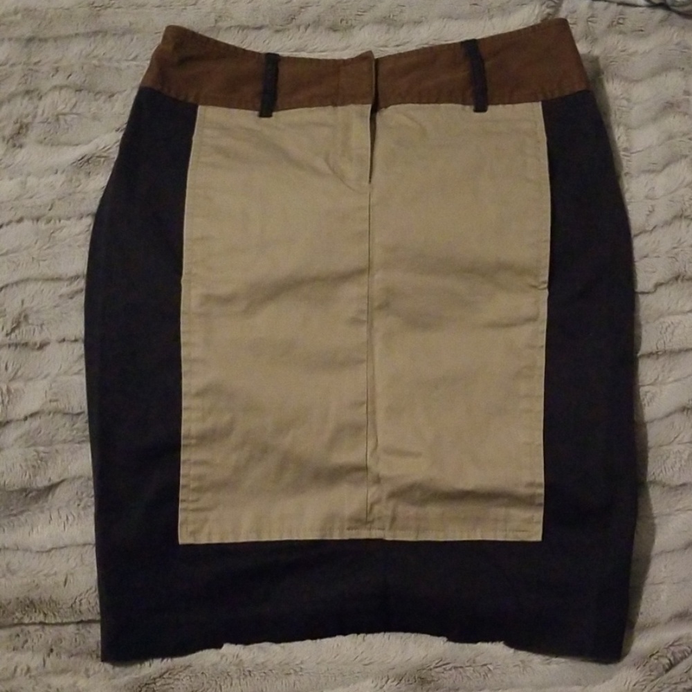 BCBGMAXAZRIA Colorblock Skirt